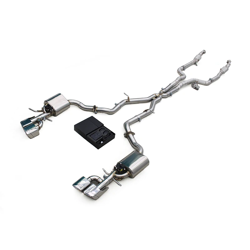 

Custom Valved Exhaust Downpipe with Catalyst for Mercedes-Benz E63 E63S AMG W212 2007-2016 Turbo Performance Package