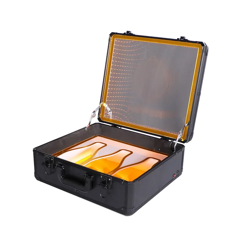 Bar KTV night show luminous spade A dragon set champagne king wine case portable wine box