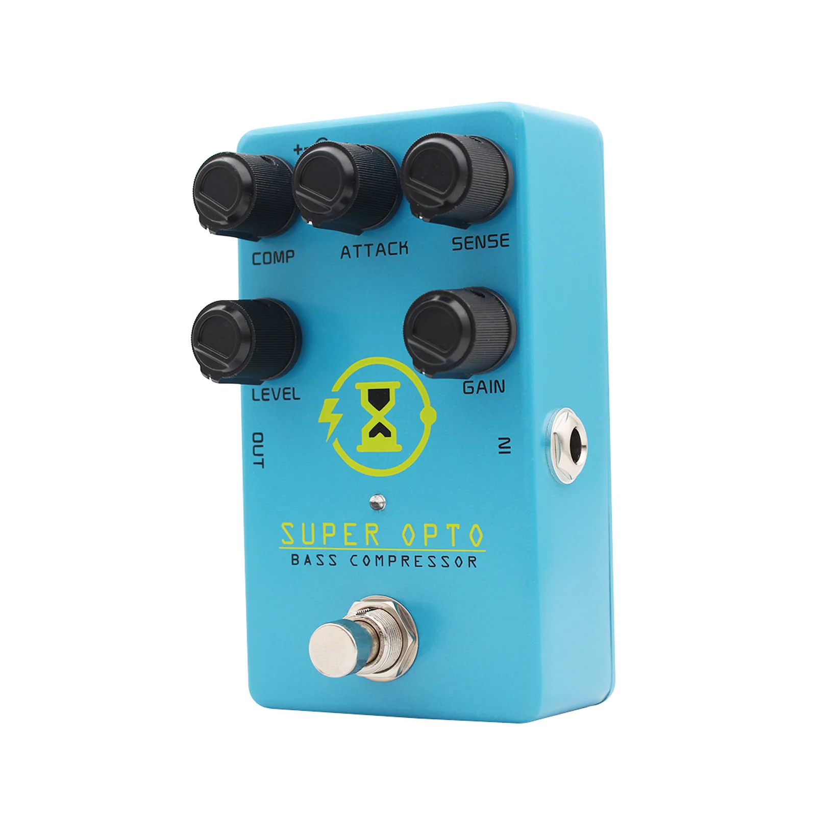 

Педаль компрессора для бас-гитары, оптический компрессор-эффект для электробаса, True Bypass, плавное динамическое управление с функциями COMP и ATTACK