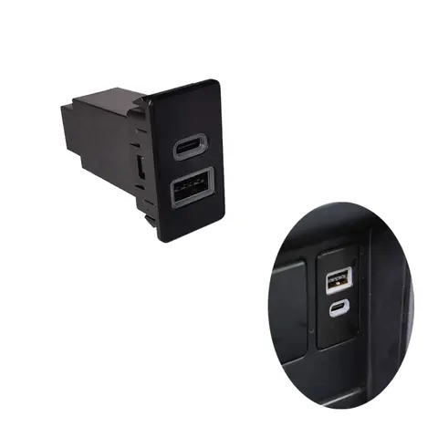 Bil-USB-laddare för Nissan Patrol Y60 Y61 Paladin USB-modifiering QC3.0 Typ-C snabbladdning Patrol Y60 tillbehör 12 best sales Patrol Y60 Nissan - №1