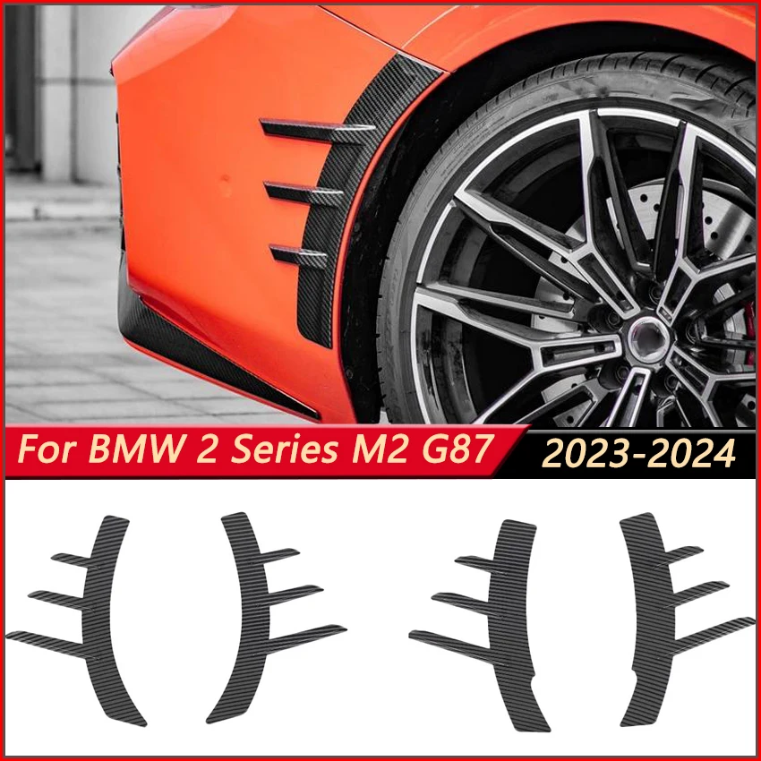 

Car Front / Rear Bumper Side Exterior Trim For BMW 2 Series M2 G87 2023-2024 Wing Decals Ventilation Sticker MP Style Vent Cover