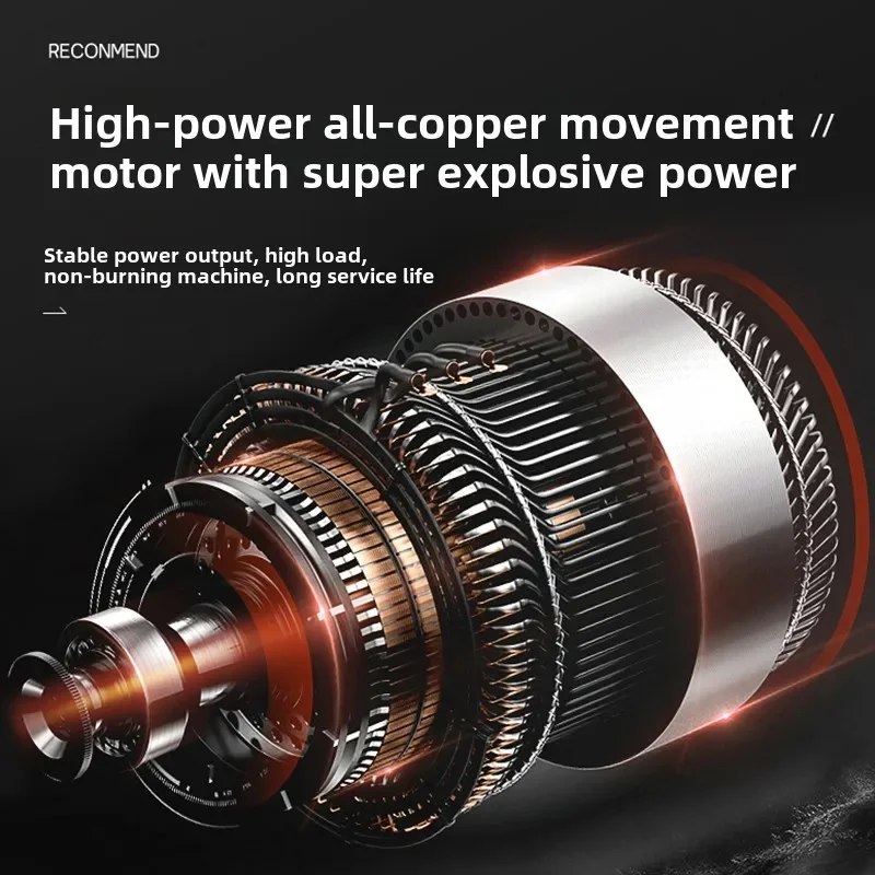 Electric Wrench 220V High Power Impact Wrench High Torque Sleeve Tool Heavy Duty Electric Wind Gun Industrial Grade