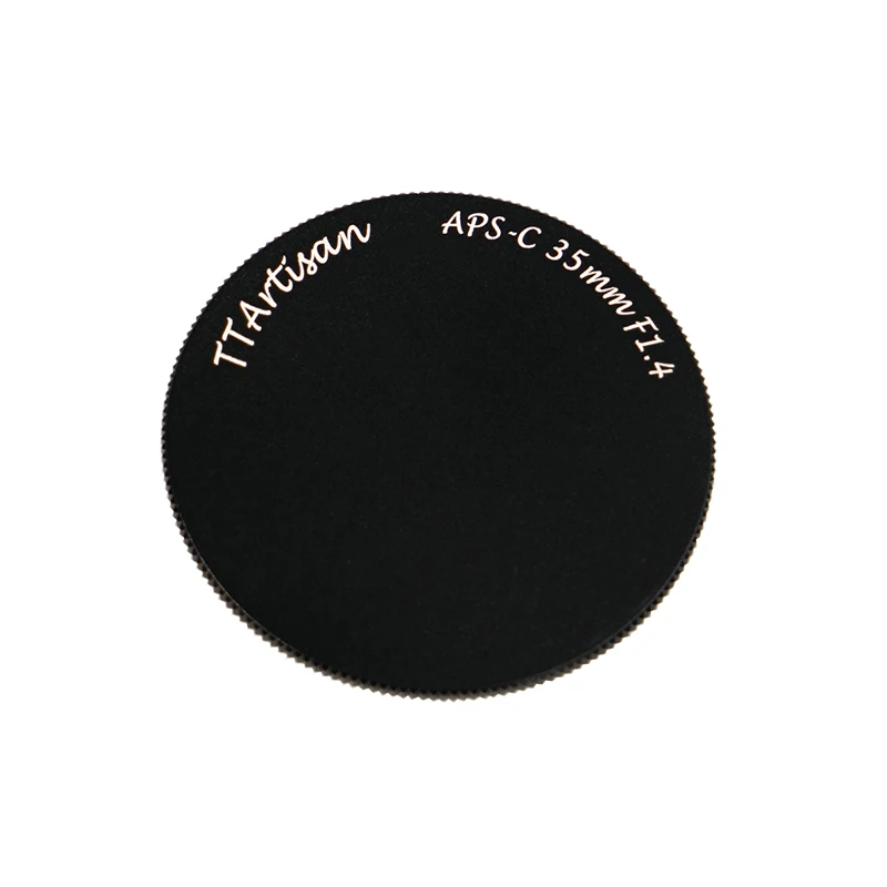 TTArtisan tapa de lente de Metal diseñada para 35mm F1.4, tapa frontal Original, tapa negra de 39mm