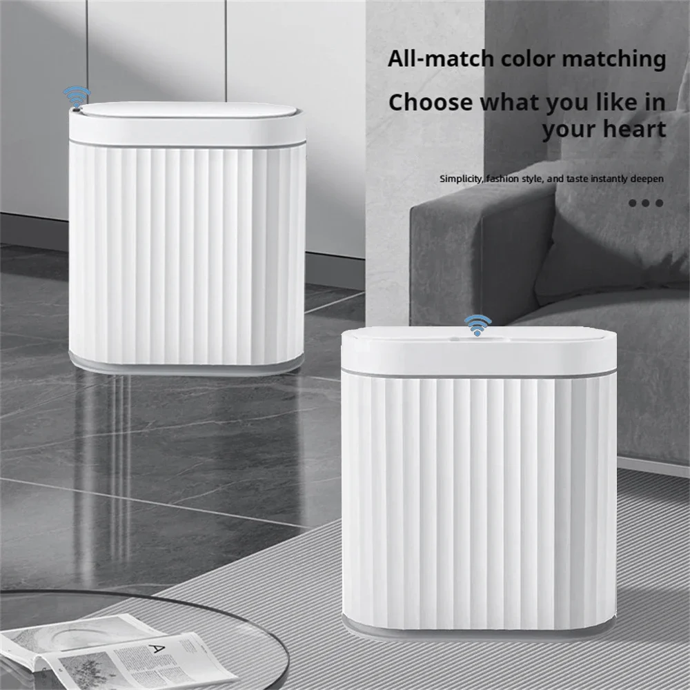 

Smart Bathroom Trash Can 7/9L Automatic Sensor Trash Can with lid Garbage Bin Kitchen Induction Household Rubbish Bin