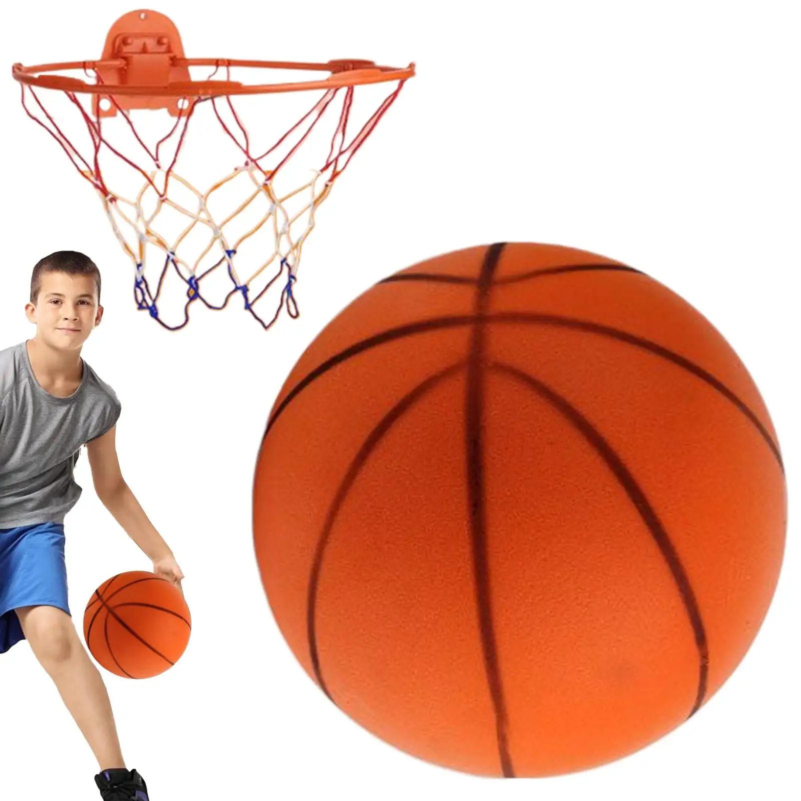 

Quiet Basketball Quiet Training Ball Easy Grip Soundless Practice Ball For Boys Girls Kids Family Friends Young Children