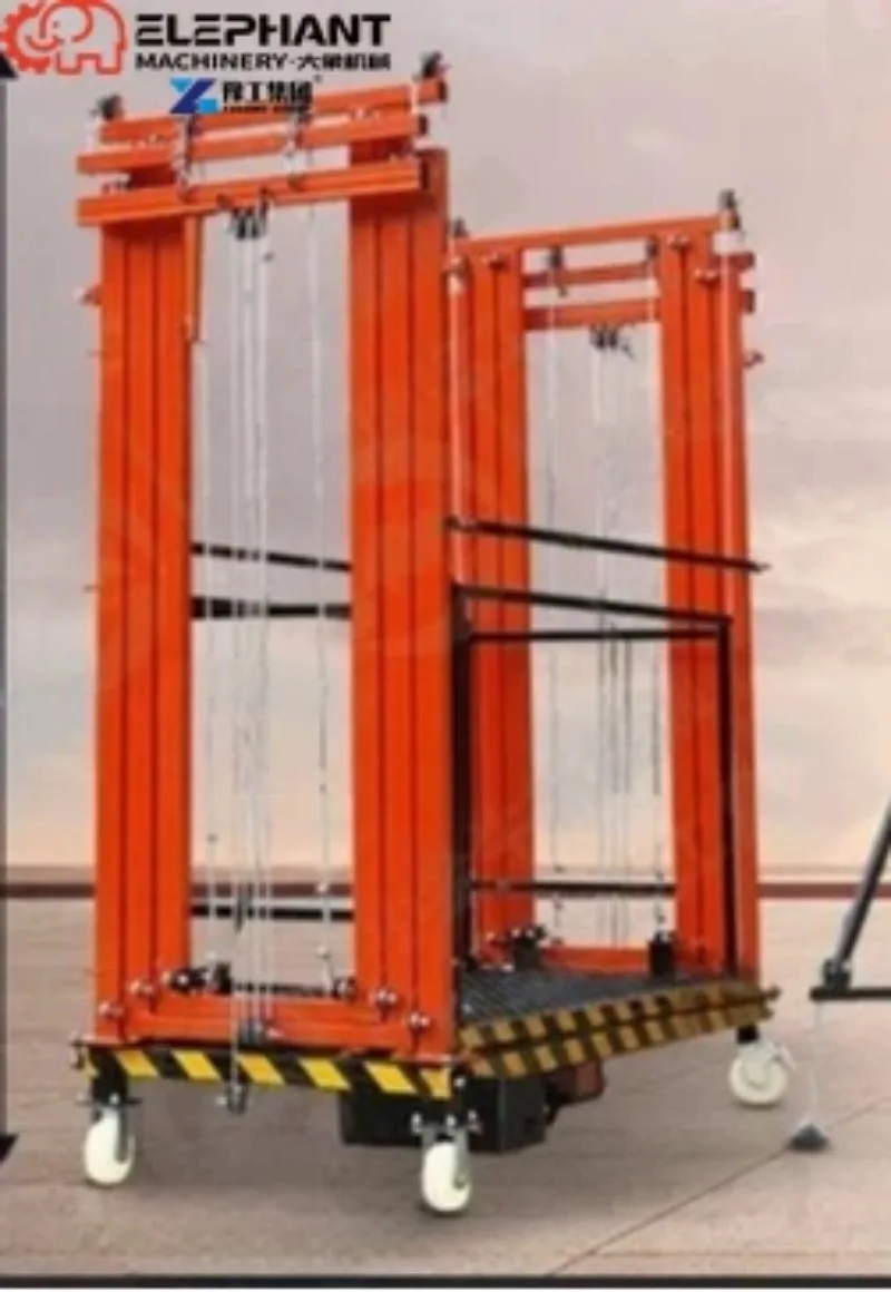 Electric Scaffolding Lift Platform, Portable Hydraulic Electric Scaffolding, Lift 2 Meters 8, for Construction