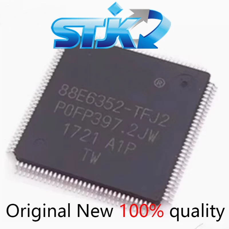 

1-10pcs/lot 88E6352-TFJ2 88E6352-A1-TFJ2I000 TQFP128 Ethernet transceiver chip
