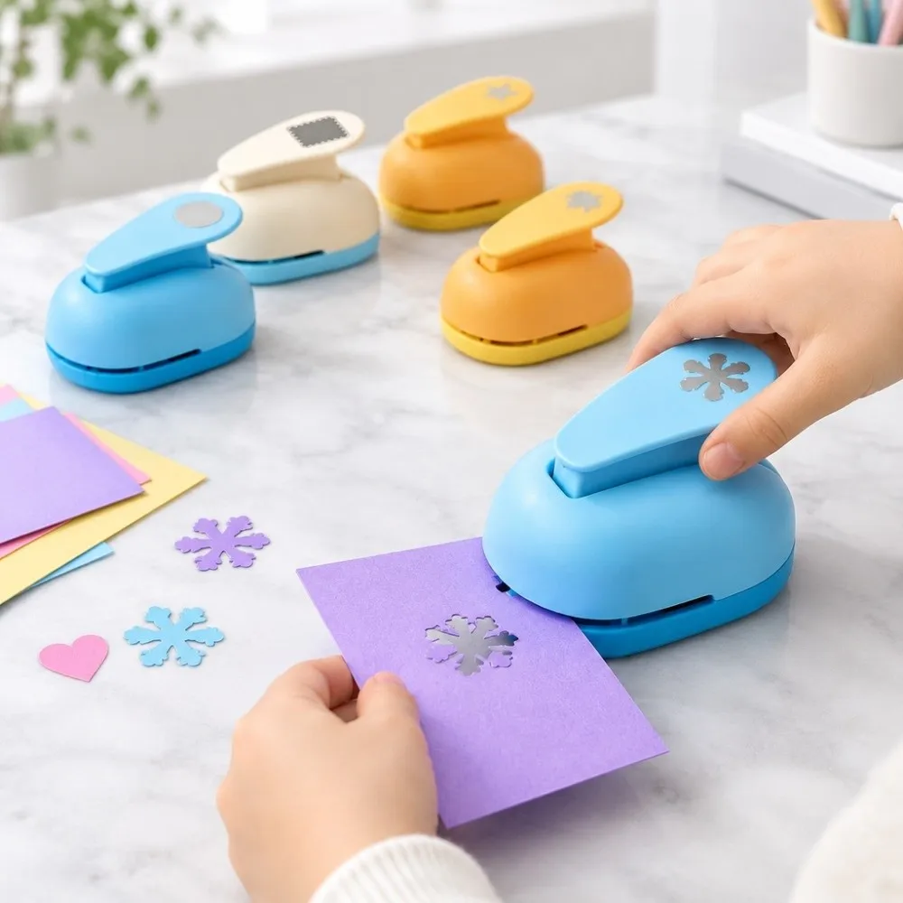 Creative ABS Paper Punch Labor Saving Large Size Punch Tool Easy Press Pattern Cut Punch Cutter Paper Making