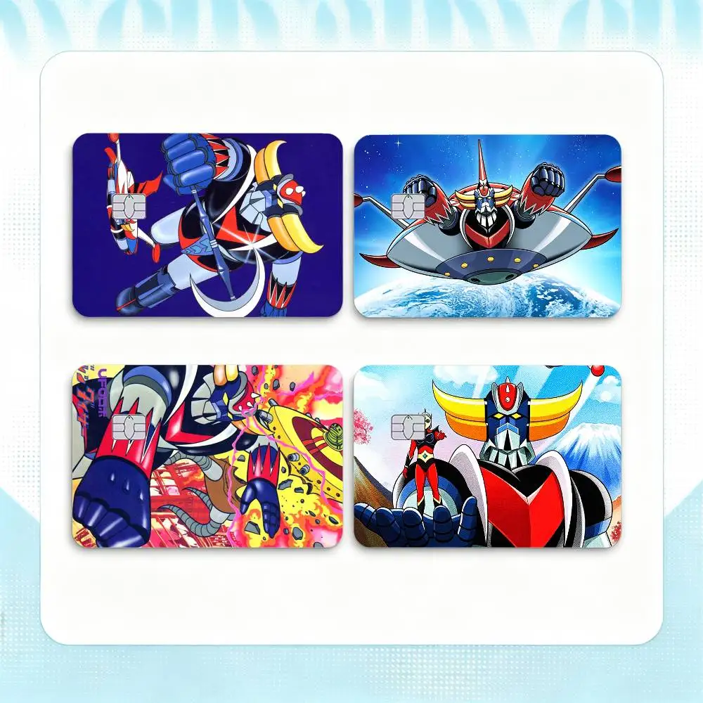 UFO R-Robot G-Goldorak  Credit Card HD Stickers Small Chip Waterproof Sticker Game Card Decal Gift