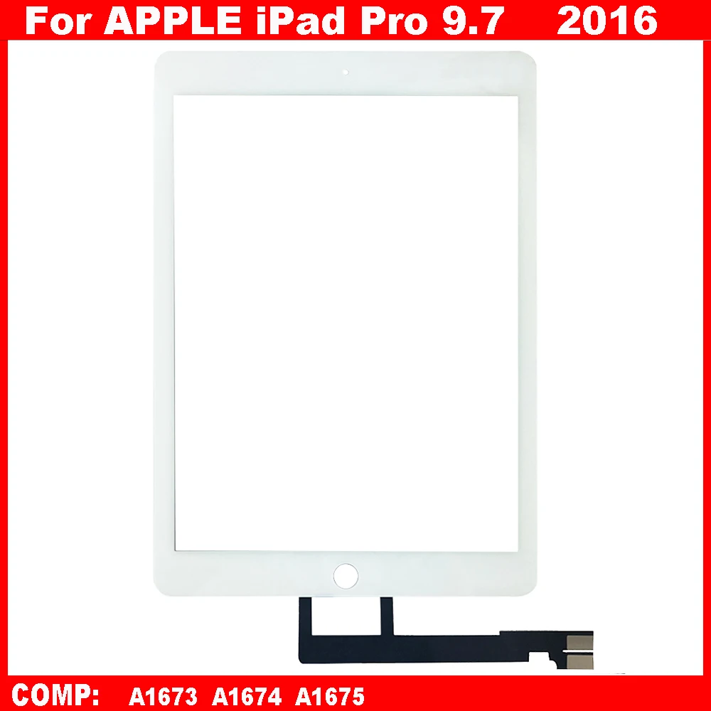 

AAA+ For Apple iPad Pro 9.7 A1673 A1674 A1675 2016 FOR PRO9.7 Touch Screen + OCA LCD Front Glass Panel Replacement parts