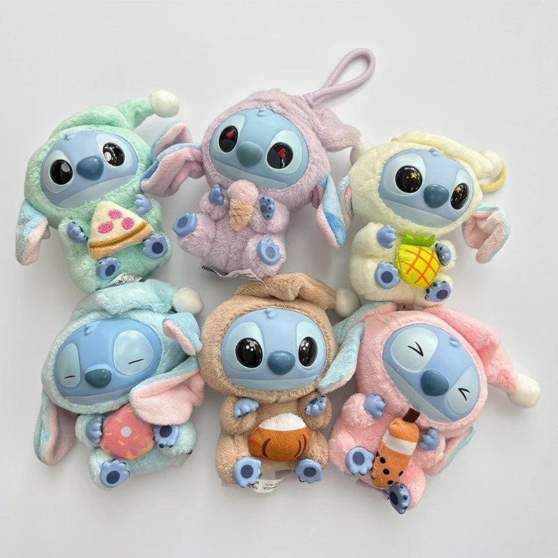 

ГОРЯЧАЯ! kawaii Stitch Blind Box Bag Eat Some Thing Before Sleep Series Виниловый кулон Милая кукла Mystery Box Пушистая кукла-сюрприз в подарок
