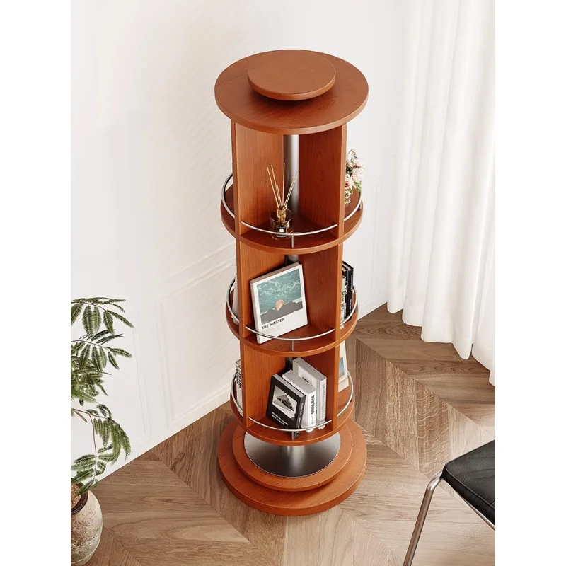 

Rotating Bookshelf Floor Shelf Living Room Storage Shelf