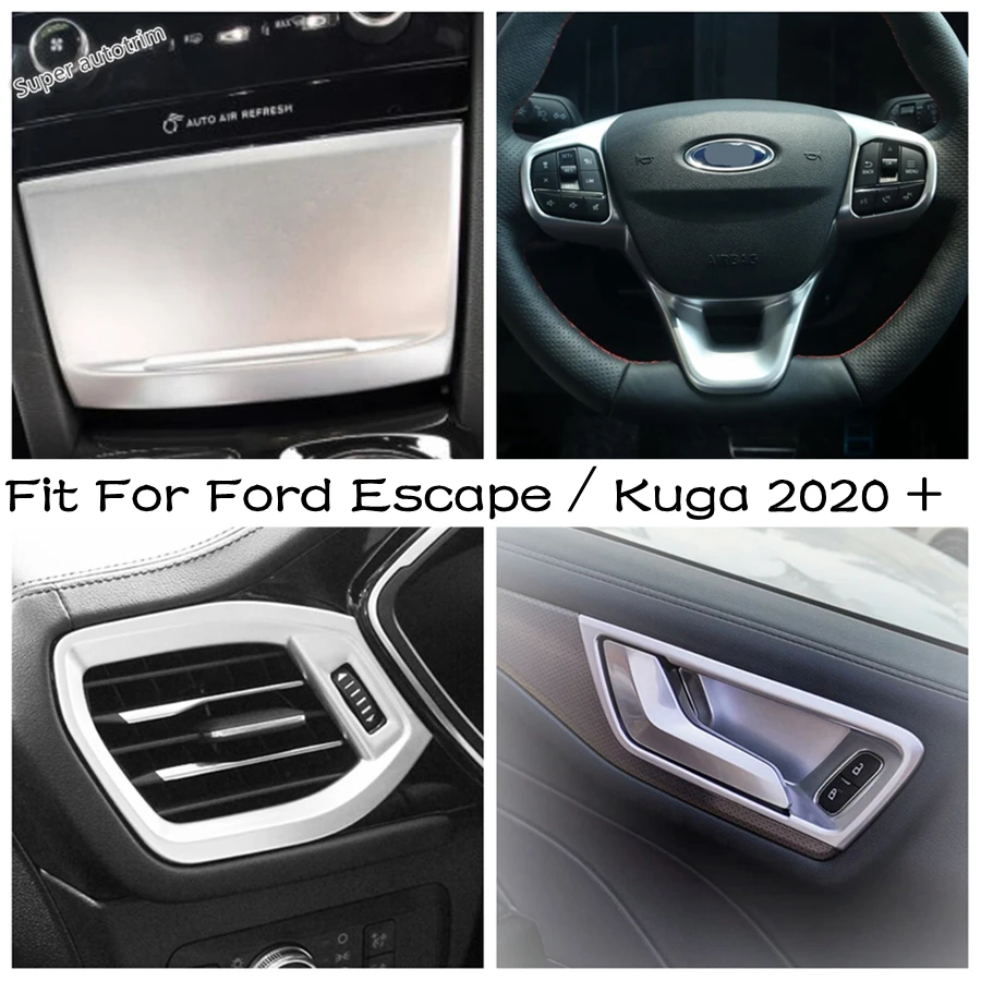 

Head Lamp / Handle Bowl / Side Air Vent / Steering Wheel / Storage Box Cover Trim For Ford Escape / Kuga 2020 - 2024 Accessories