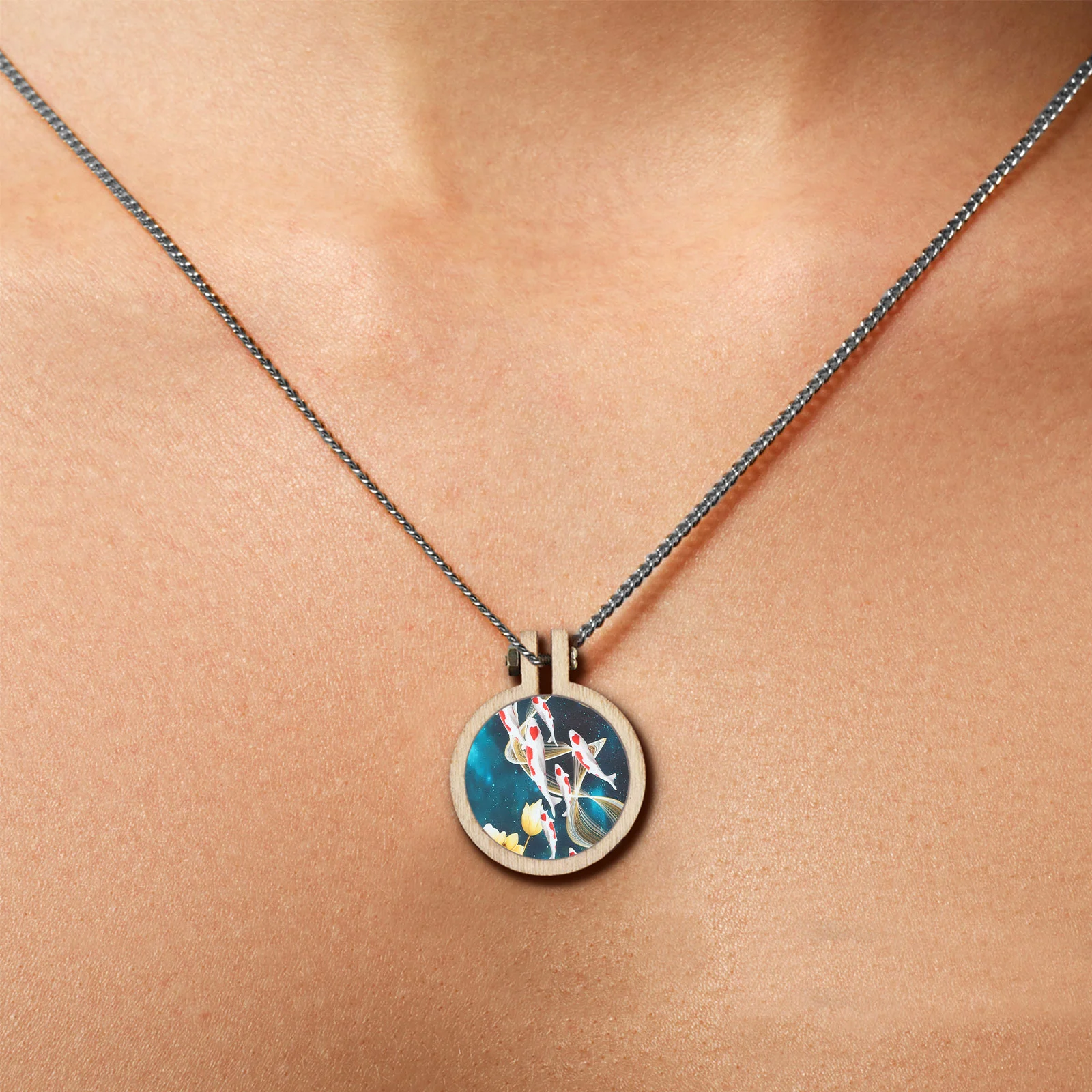 10 шт. набор для вышивания мини-деревянные обручи крестик фиксирующая рамка серьги 3X25 см