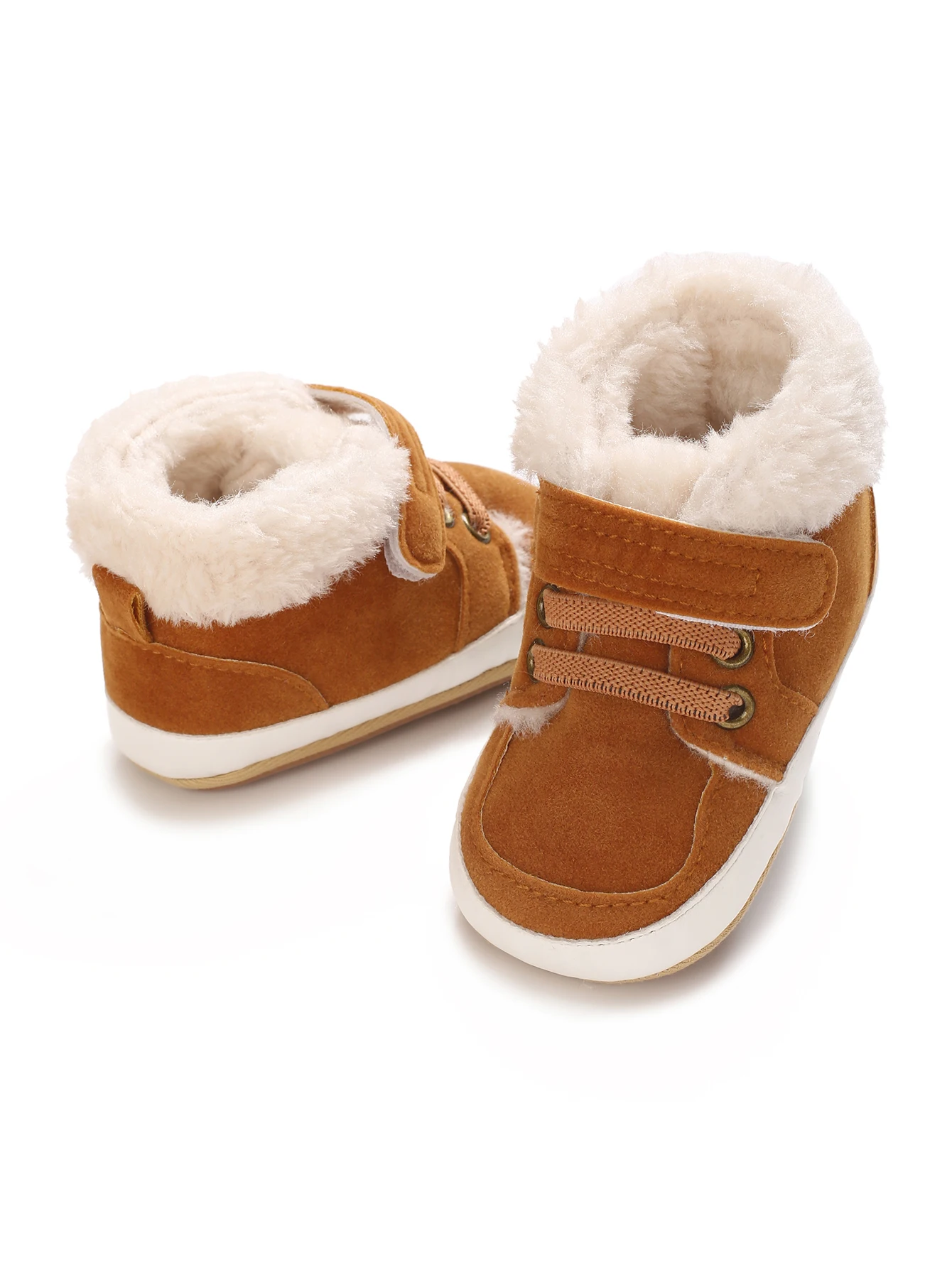 Baby Winter Boots - Soft Cotton Snow Shoes for Toddlers | Warm First Walkers 0-24M | Solid Color Design"