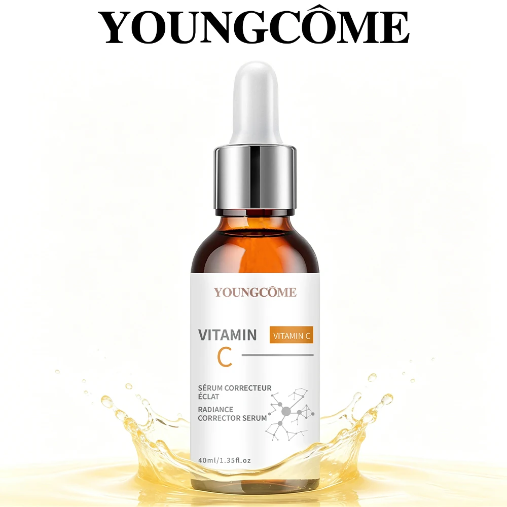 Sérum de Vitamina C, Essência Hidratante Antioxidante Diária para o Rosto, Sérum Facial Suave e Refrescante para Cuidados com a Pele 40/60ml