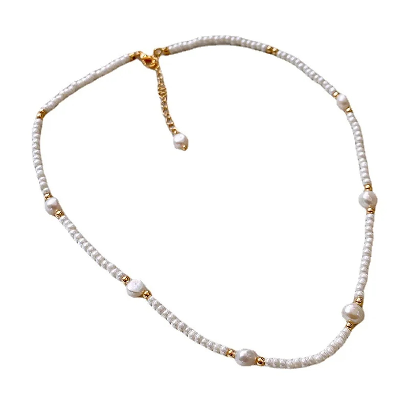 Förderung Schmuck Trendy Natürliche Süßwasser Perle 14K Gold Gefüllt Damen Ketten Halskette Großhandel Für Frauen Geschenke – Detail 7