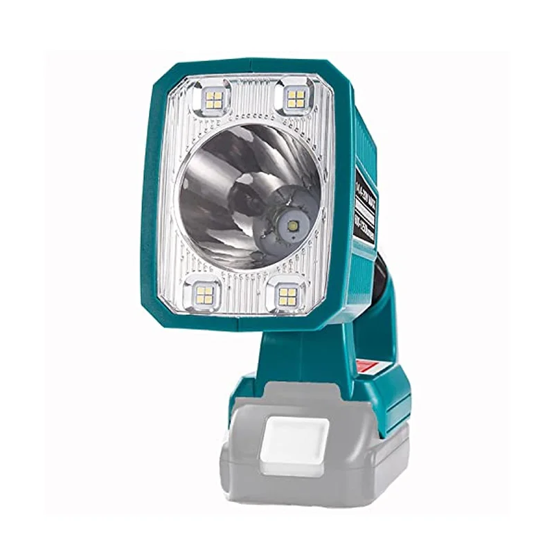 For Makita 14/18V 18W Li-ion Battery Square Dual light Source Horizontal Lamp