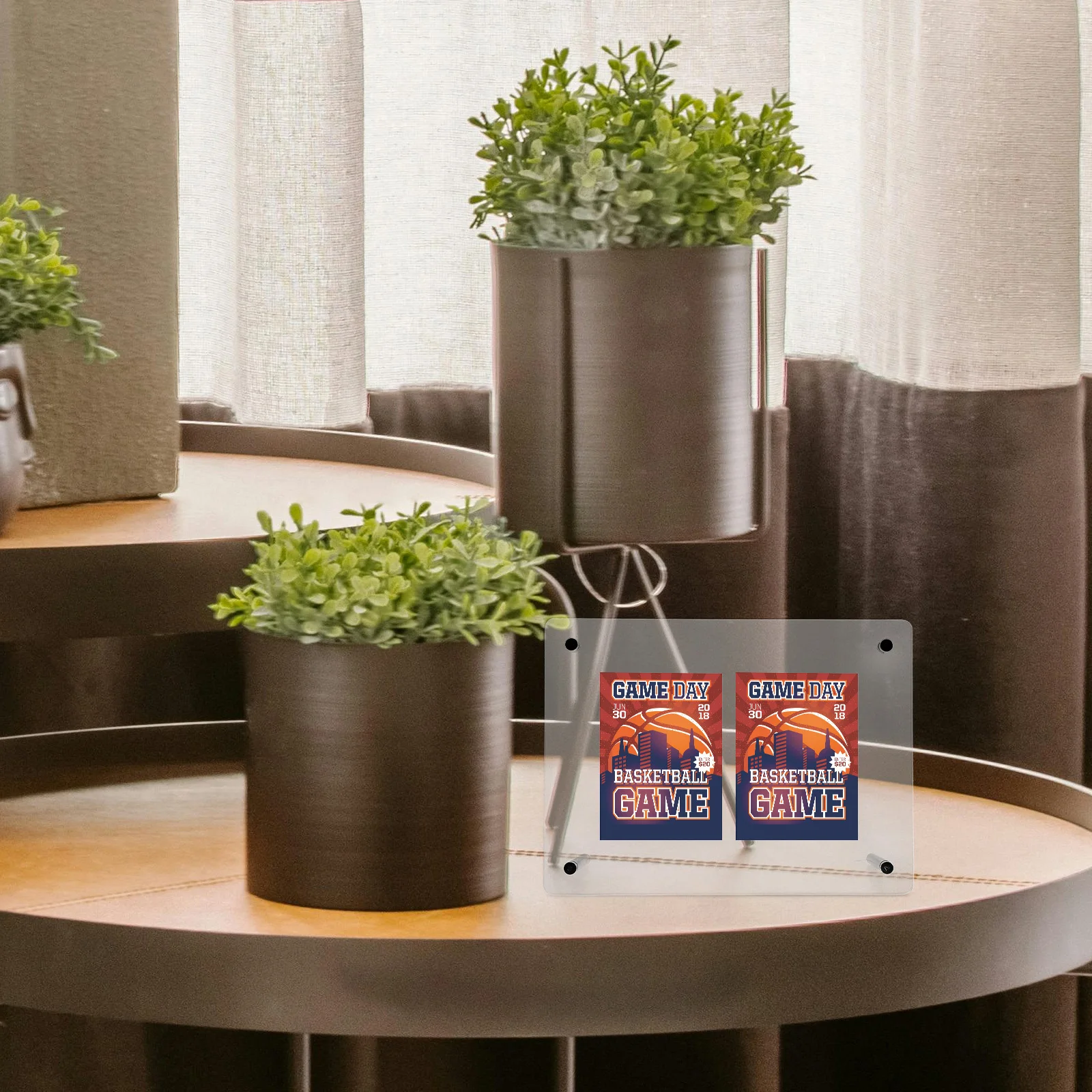 

Clear Acrylic Trading Card Display Rack Stand for Sports Game Cards Organizer Desktop Holder Card Support Frame