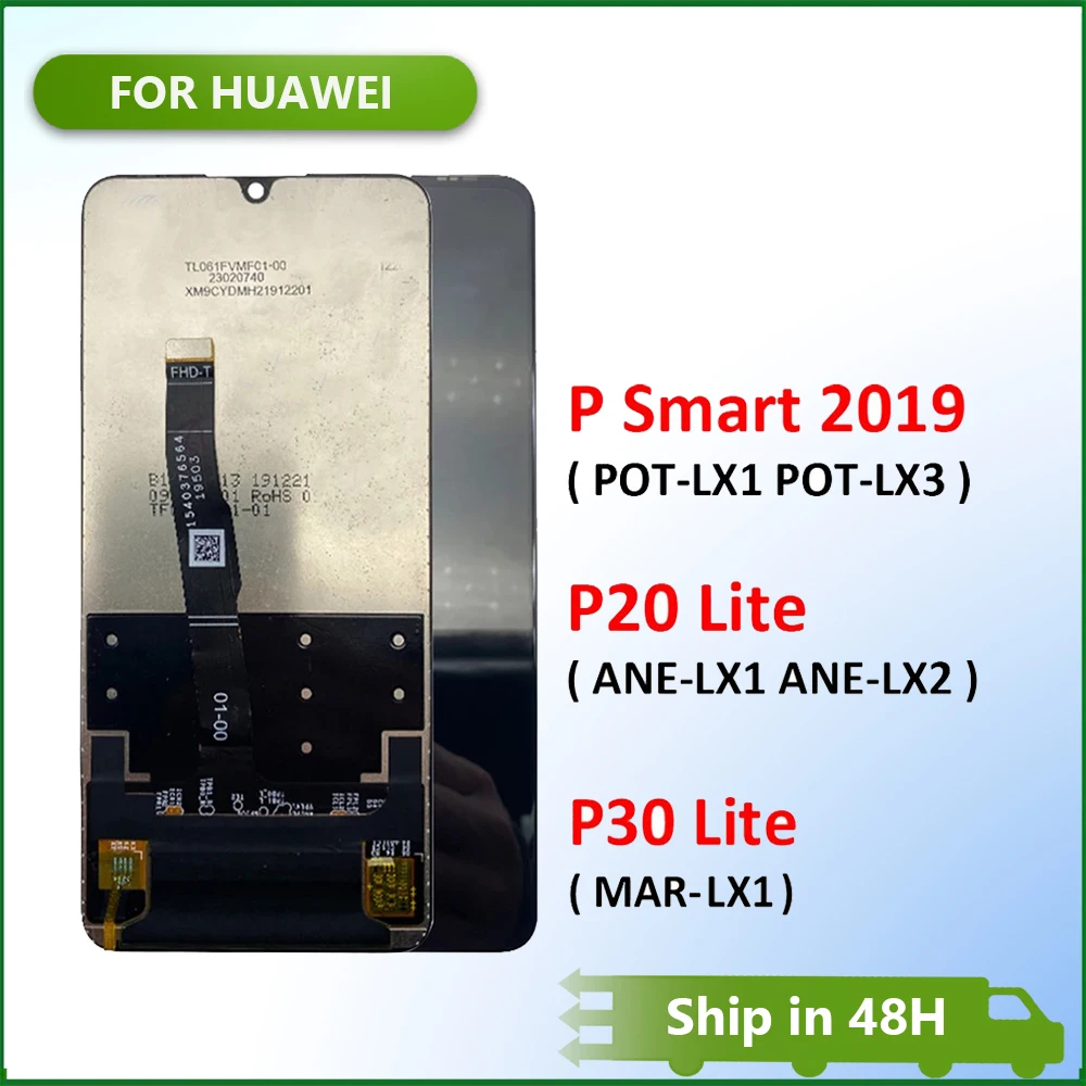 

New LCD Display For Huawei P20 P30 Lite / P Smart 2019 POT-LX1 POT-LX3 Lcd Touch Screen Replacement LCD Display Assembly