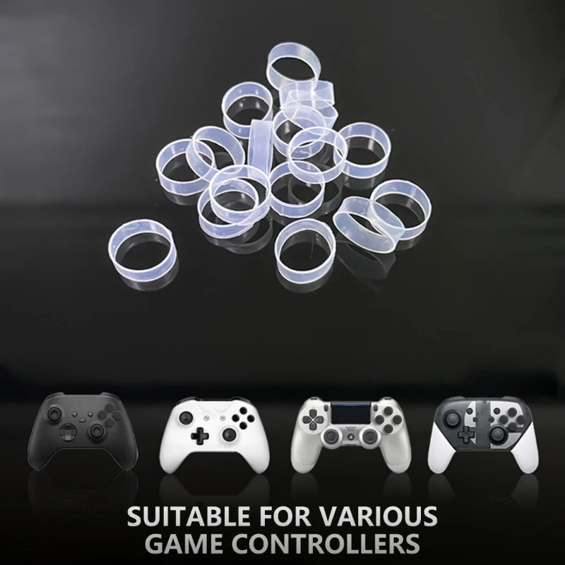 10Pcs Wear Resistant Joystick Invisible Rings Easy Installation Enhances Gaming