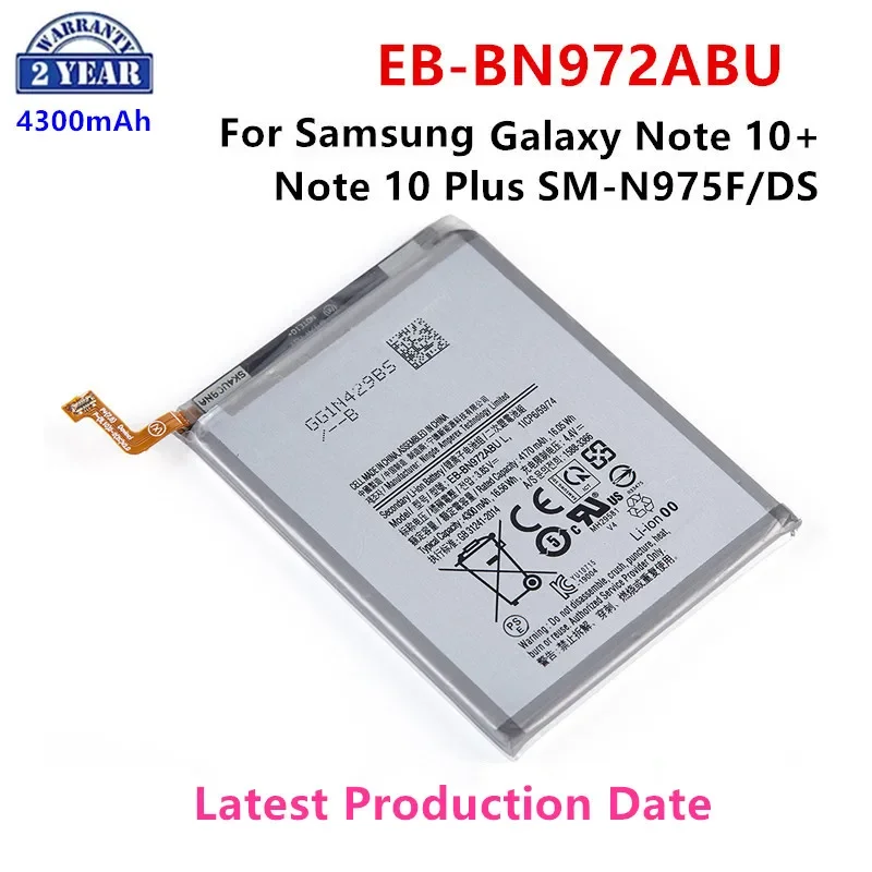 

Brand New EB-BN972ABU 4300mAh Battery For Samsung Galaxy Note 10+ Note 10 Plus SM-N975F SM-N975DS phone Batteries