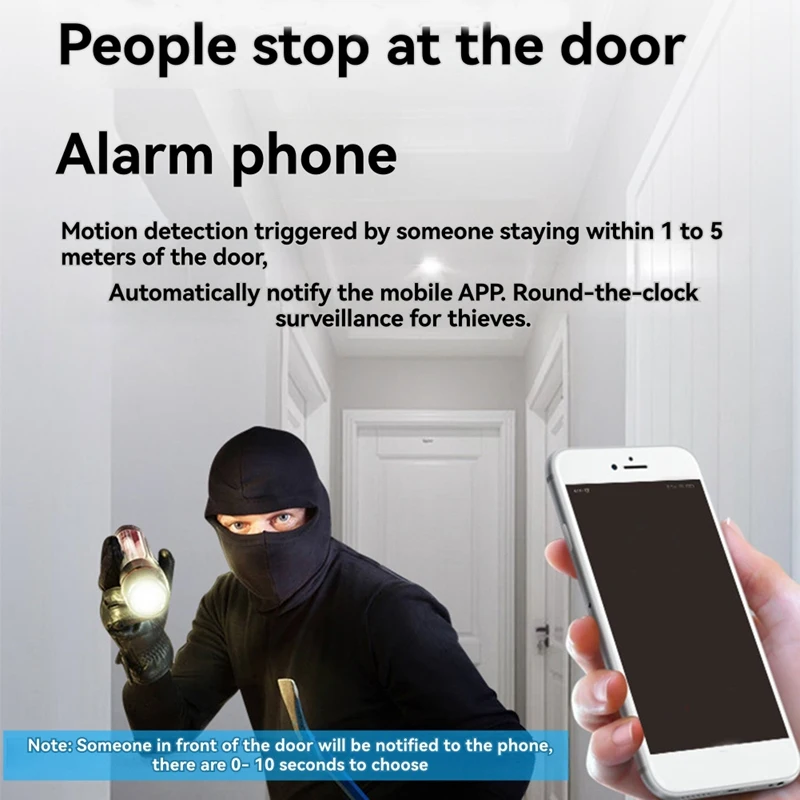 Wireless WIFI Doorbell Video Intercom Door Bell With Camera 2MP Smart Home For Security Protection PIR Motion Detection