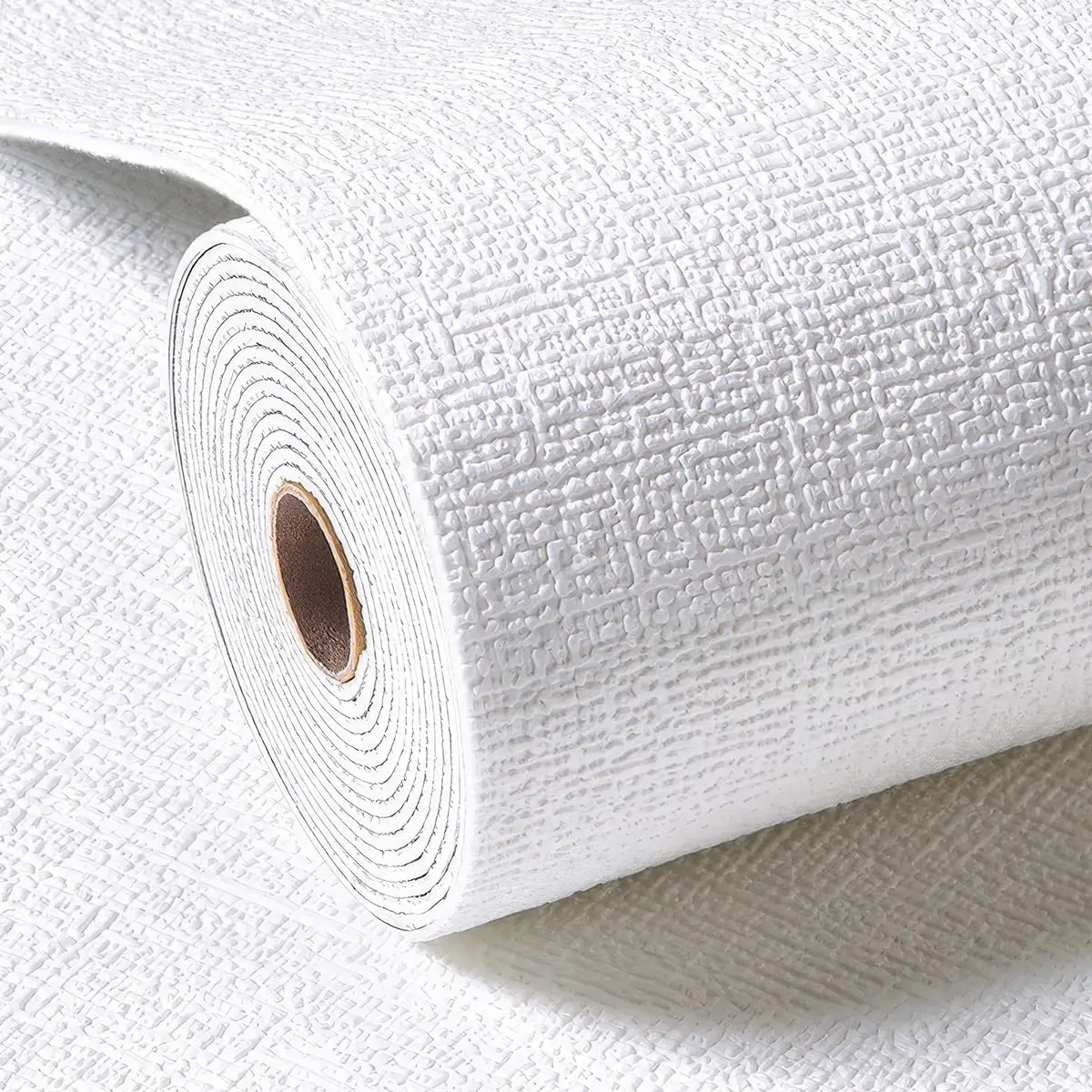 50cmX10m PVC Solid Color Thickened Wallpaper Linen 3D Foam Self-adhesive Waterproof Background Wall Renovation Wall Stickers