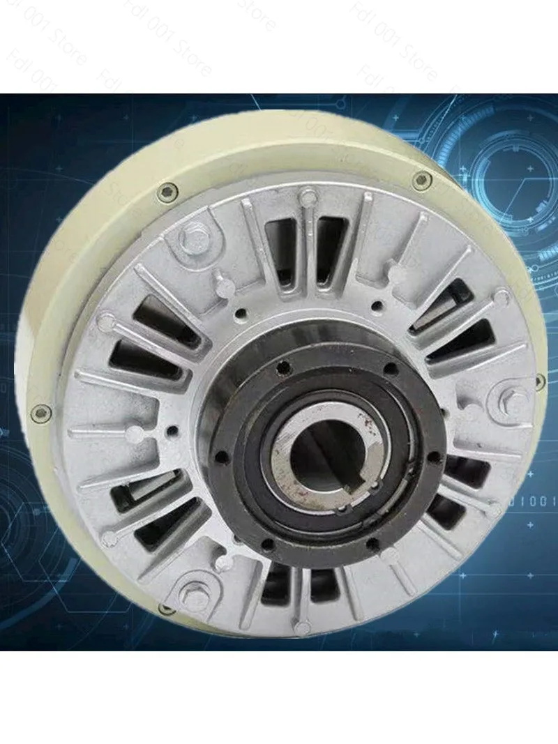 Single axis magnetic powder brake double shaft clutch hollow inlet tension control powder brake dynamometer load high