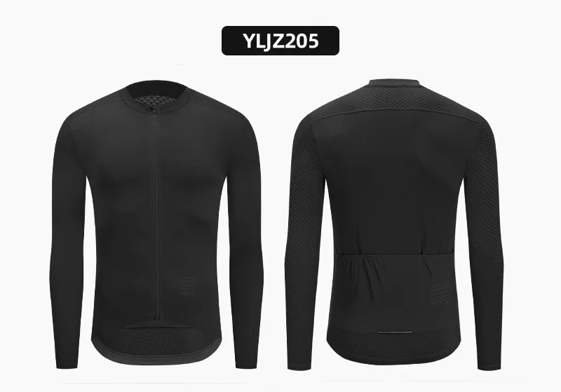 YKYWBIKE Herren-Radsport-Sets, langärmelig, lange Trägerhose, Fahrradbekleidung, Mann, Radfahren, Maillot, Rennrad-Set, Fahrradbekleidung – Detail 5