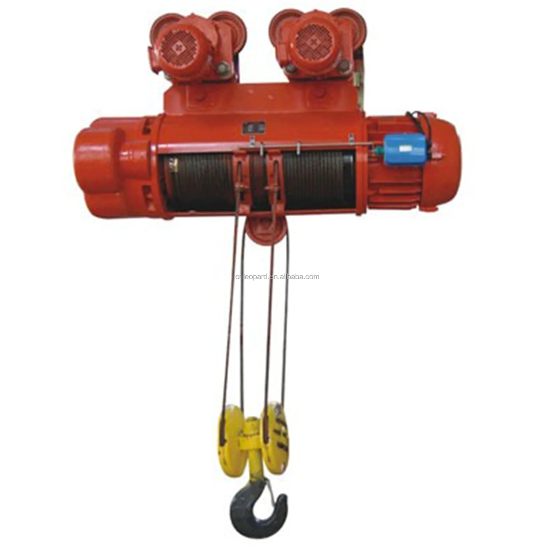 Wire Rope Crane Hoist Electric Trolley New High Quality 3000kg Trolley Fast Lift 24m High Speed Lifting Wireless Remote Control