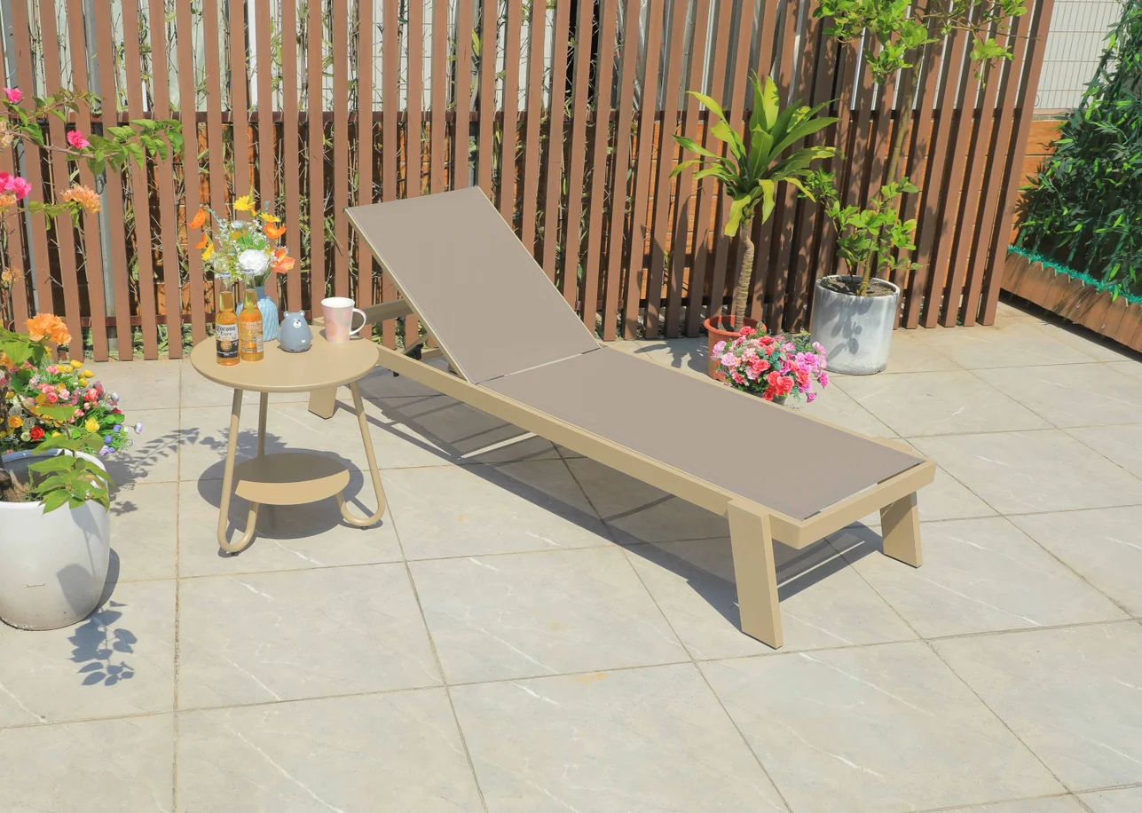 Outdoor Loungers Pool Folding Garden Outdoor Homestay Resort Beach Double Nap Loungers