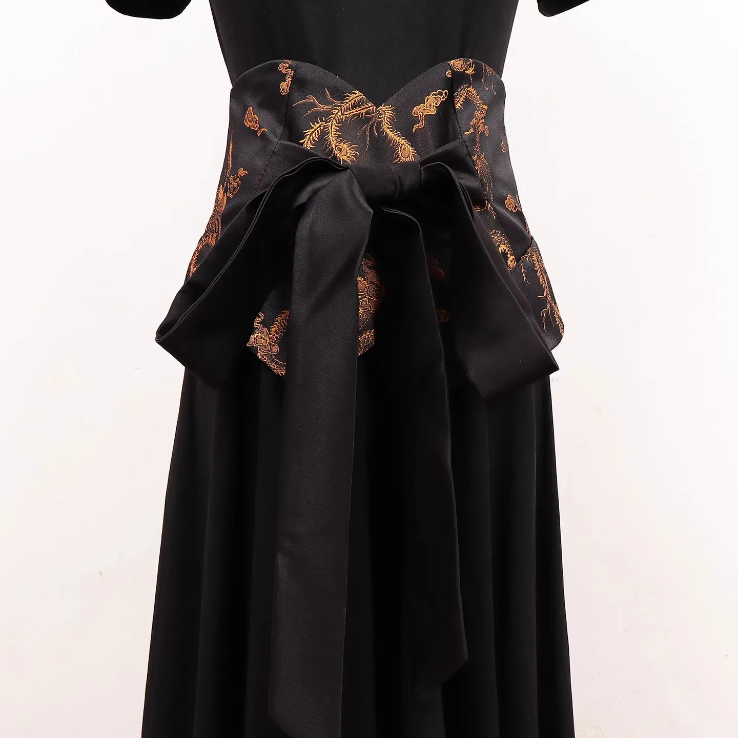 Women's Fashion Bow Print Cummerbunds Female Dress Corsets Waistband Belts Decoration Wide Belt R3141