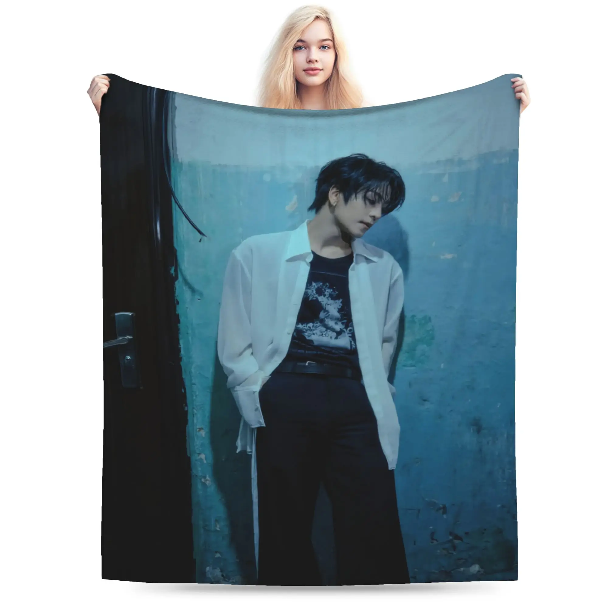 Ald1 Members Flannel Blankets Adults  Soft Cozy Throw Blanket Winter Bedroom Bedspread Sofa Bed Cover