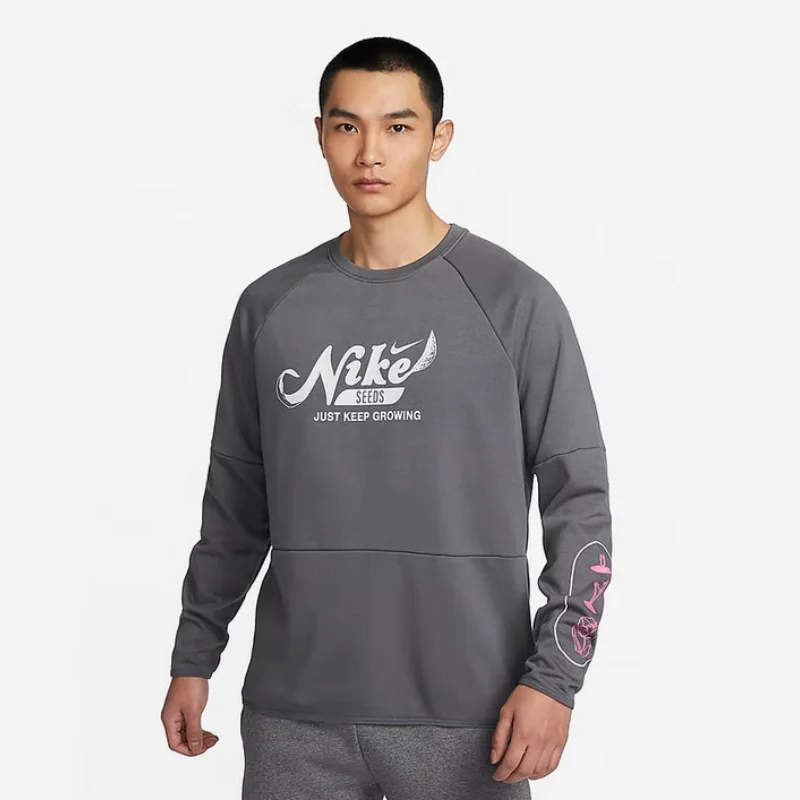 

Новый дизайн с рукавом реглан Nike с буквенным принтом, удобный повседневный мужской пуловер, мягкая и приятная для кожи трикотажная ткань, легкая уличная толстовка с длинными рукавами, нишевый дизайн в американском стиле, универсальная повседневная спорт