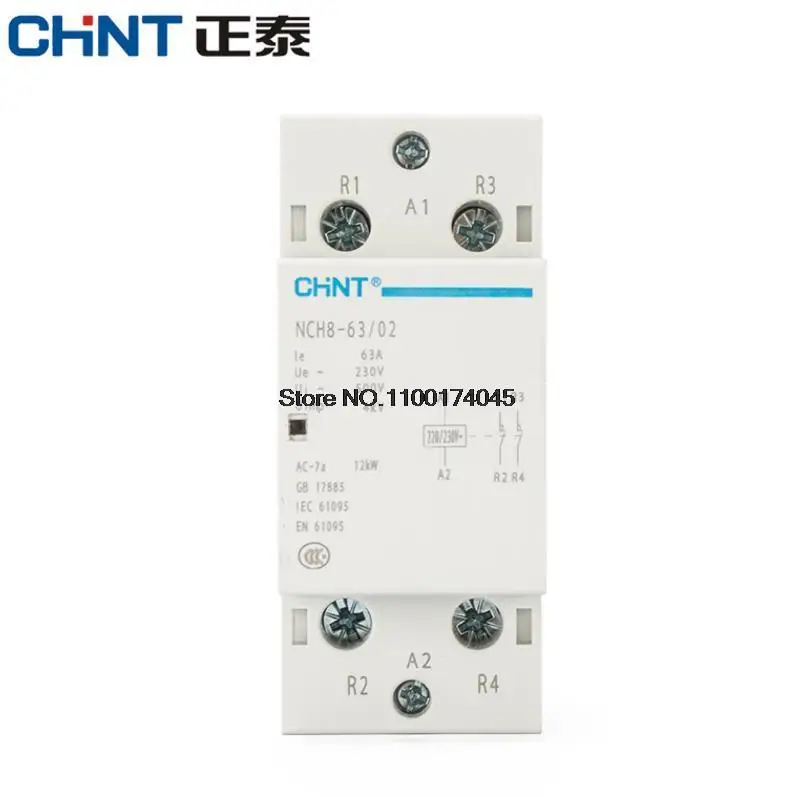 CHNT NCH8-63/20 وحدات التيار المتناوب قواطع منزلية 220 فولت 230 فولت التيار المتناوب 63A 1NO 1NC 2NO 2NC CHINT