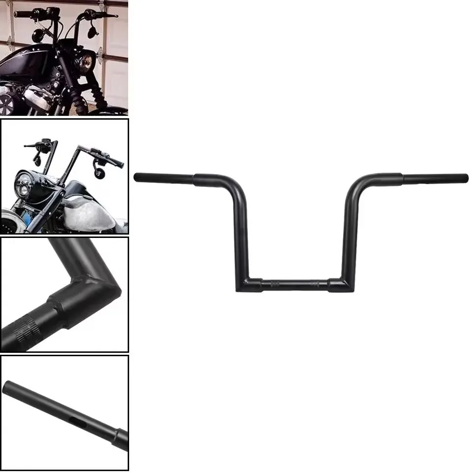 25mm Universal 1  Inch U-shaped Reducing Handlebar for Harley Honda Yamaha Kawasaki Chopper Bobber Motorcycle Accessories
