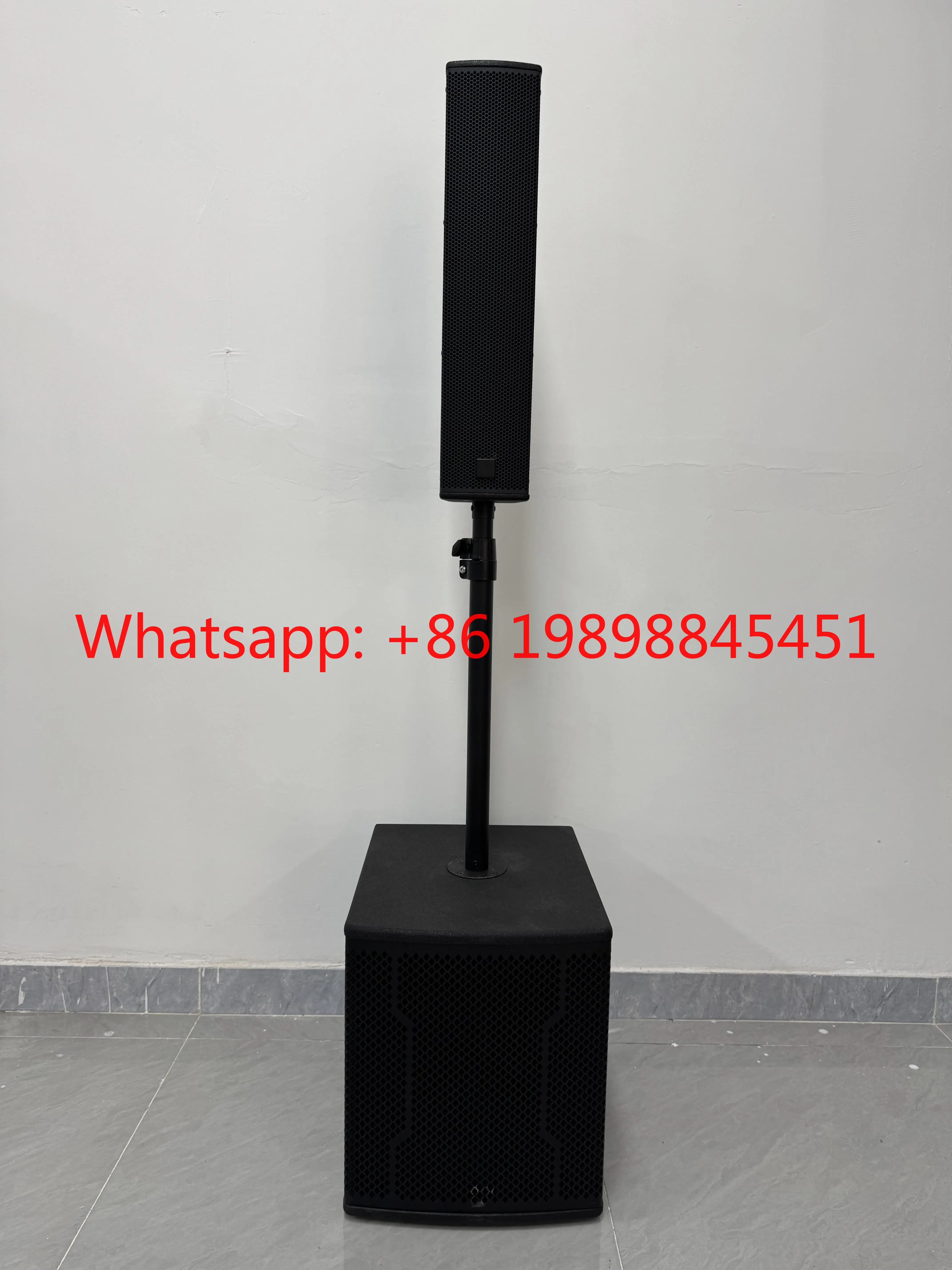 4 X 4.5 Columns Column Speaker 4 X 4.5-Inch Pro Column  System Active Subwoofer 15-Inch Powered Subwoofer with Audio Sound