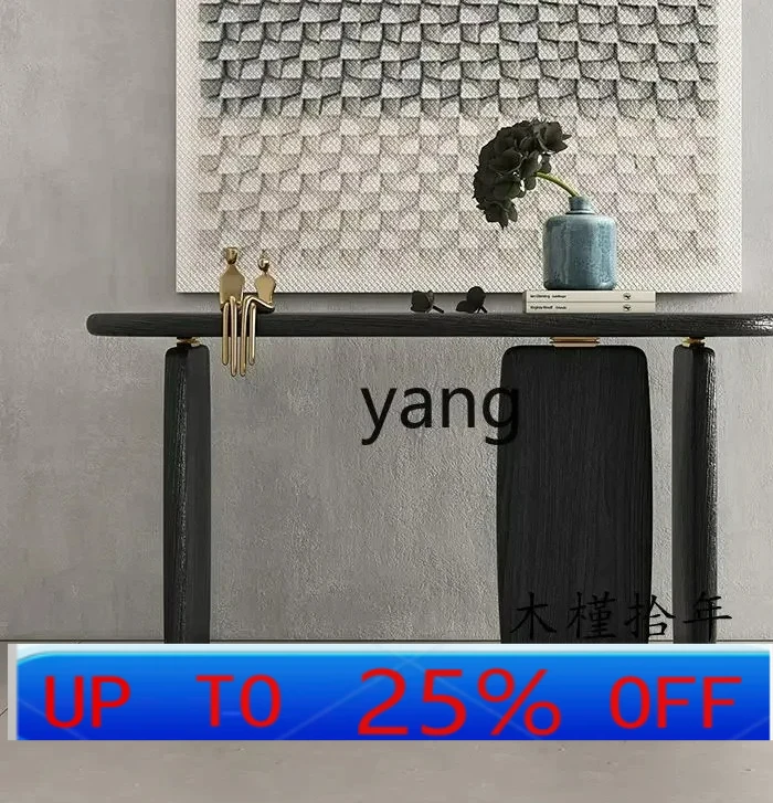 

CX Solid Wood Console Tables Modern Minimalist Living Room Partition Home Side View Sets Creative Design Entrance Cabinet