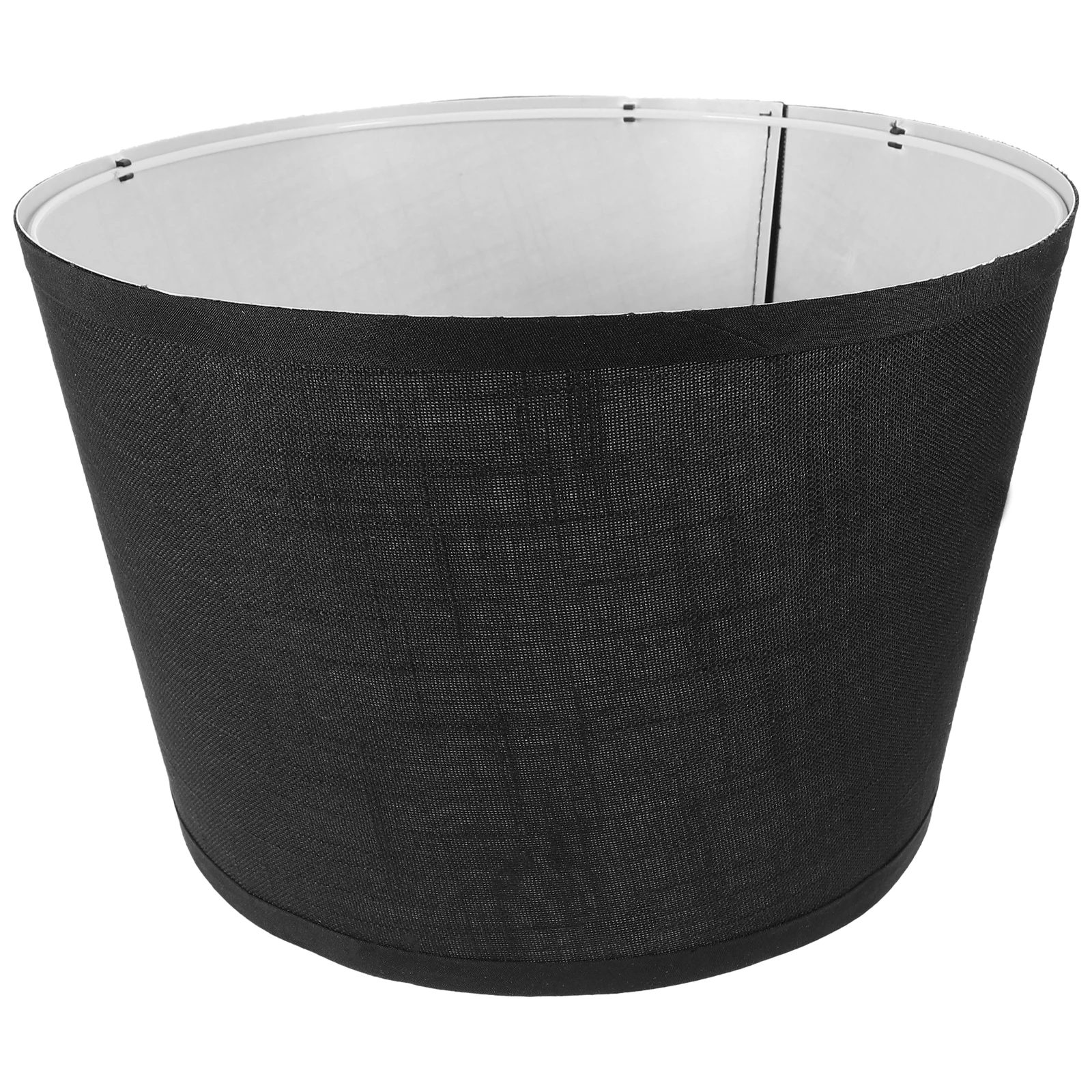 

Абажуры из американской ткани 250x300x200 мм, чехол для настольной лампы для отеля, ресторана, ткань в деревенском стиле, черный сменный абажур для барабана