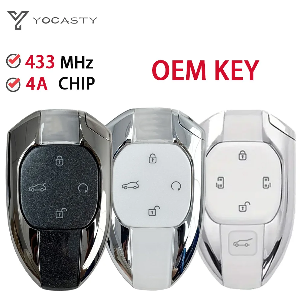 

YOCASTY Original Smart Remote Key For Trumpchi GAC GS3 EMZOOM M6 M8 E9 Empow gm8 gs8 EMKOO 4A Chip 433Mhz Keyless GO