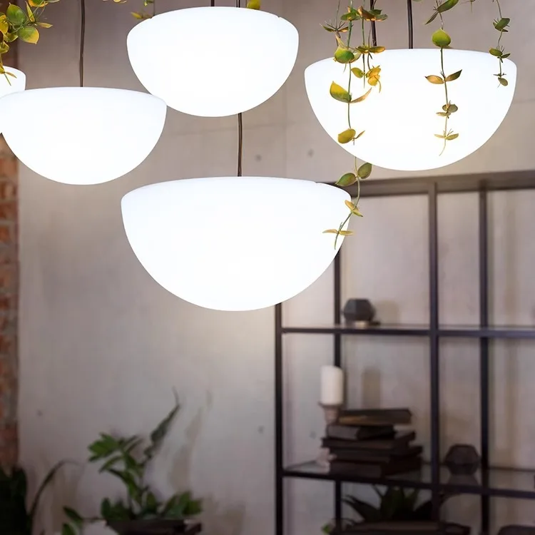 Indoor luminous hemisphere light ceiling light living room modern simple semi-circular light store commercial restaurant landsca