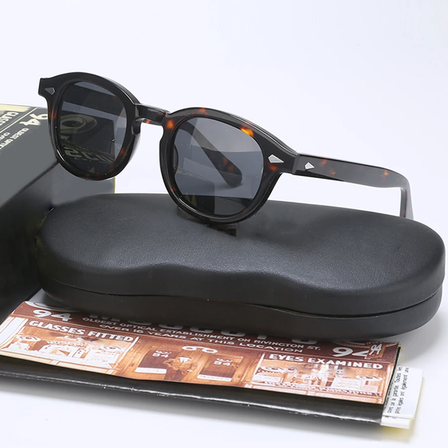 

Поляризованные солнцезащитные очки Johnny Depp Lemtosh, мужские и женские солнцезащитные очки, брендовые винтажные очки в ацетатной оправе