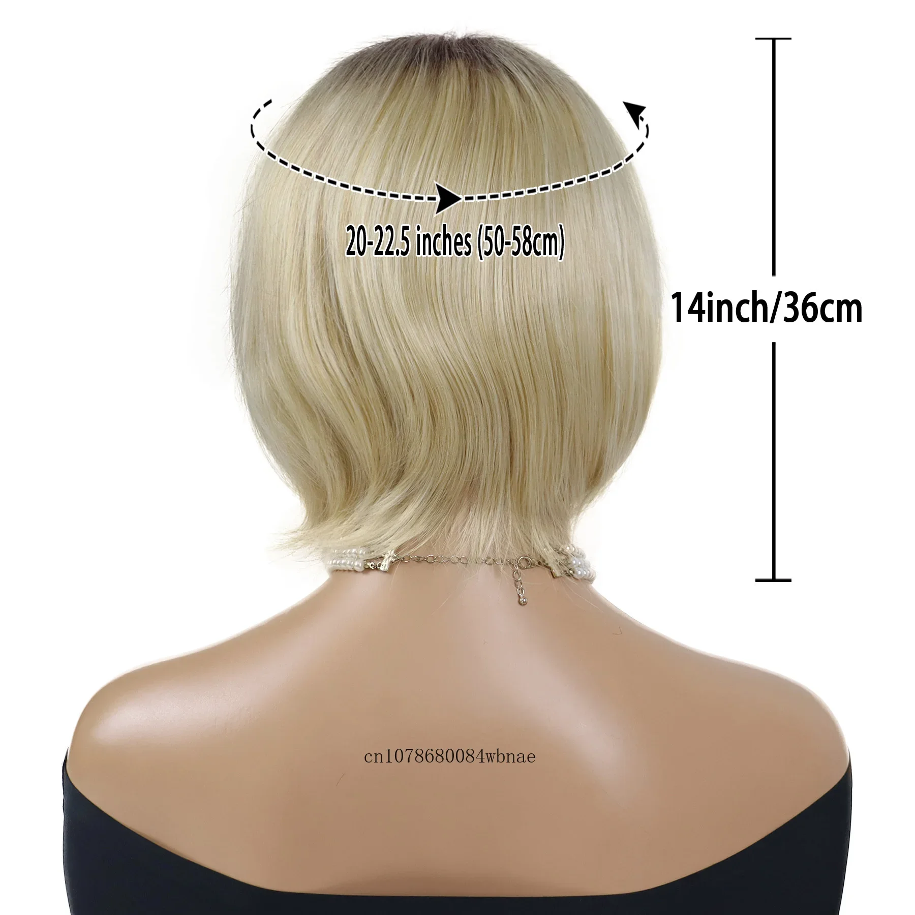 Natural Synthetic Hair Short Bob Wig for Women Blonde Wigs with Side Bangs Daily Costume Cosplay Party Halloween Heat Resistant