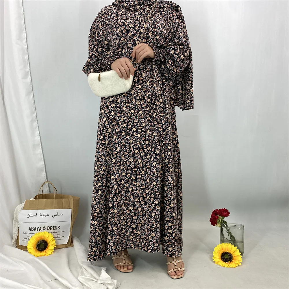 Abayas musulmanes Ramadan vêtement de prière dubaï turquie Caftan Femme Robe femmes Robe Turban à capuche caftan Eid Djellaba Islam Jalabiya