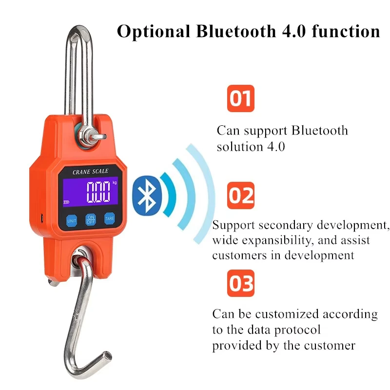 Bluetooth сверхмощный вес 300 кг/50 г цифровые крановые весы промышленные подвесные весы с крючком из нержавеющей стали рыболовные весы