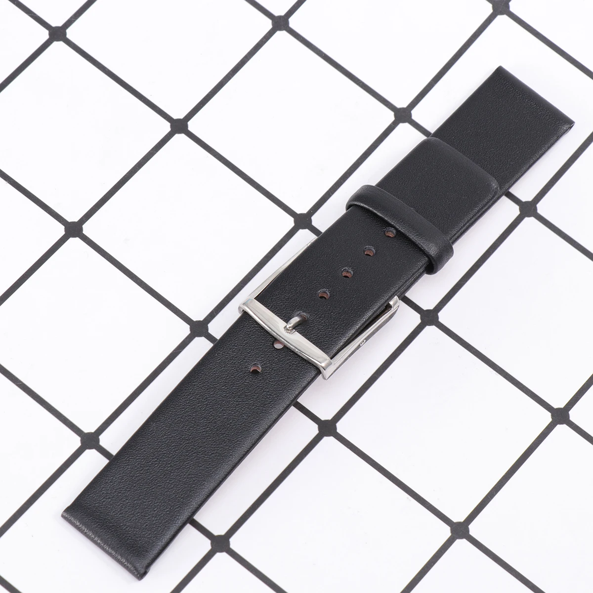 

Watch Strap Ultrathin Watch Strap Watch Replacement Strap Compatiple for Watch (20mm Black)