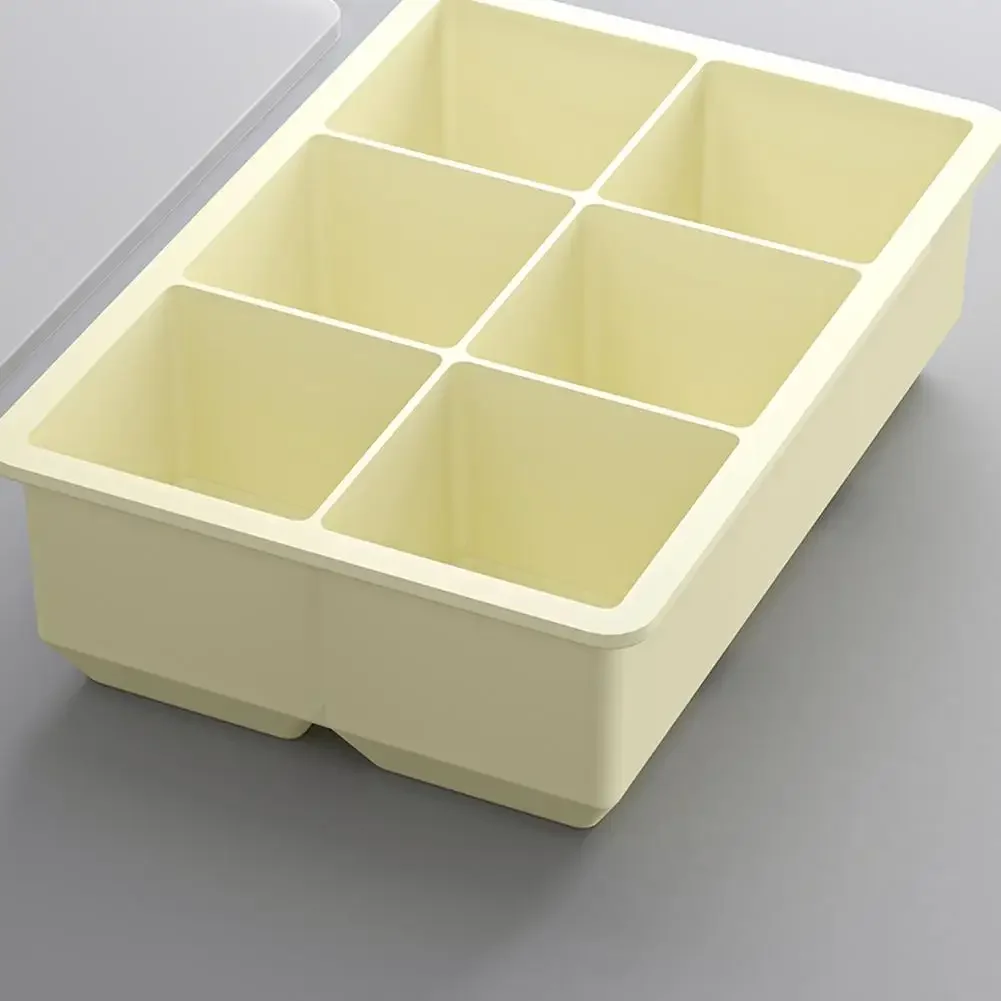 Large Ice Cube For Mold Large Silicone Ice Tray 22*12*5cm Household Covered Ice Storage And Ice Making Box For Parties Gathering
