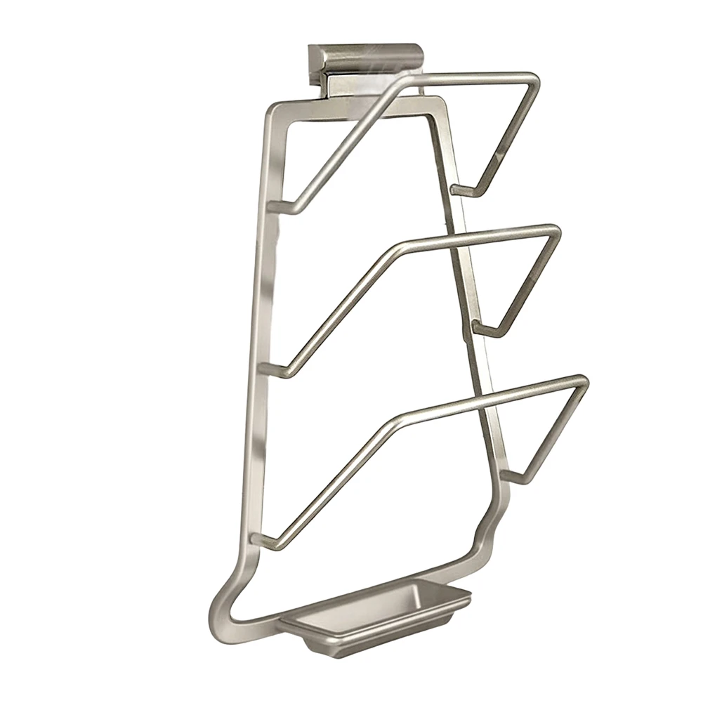 

Space Saving Pot Lid Holder and Spoon Rest for Kitchen For stove Top Fits Pot Lids 7 5 to 14 Inches Aluminum Material