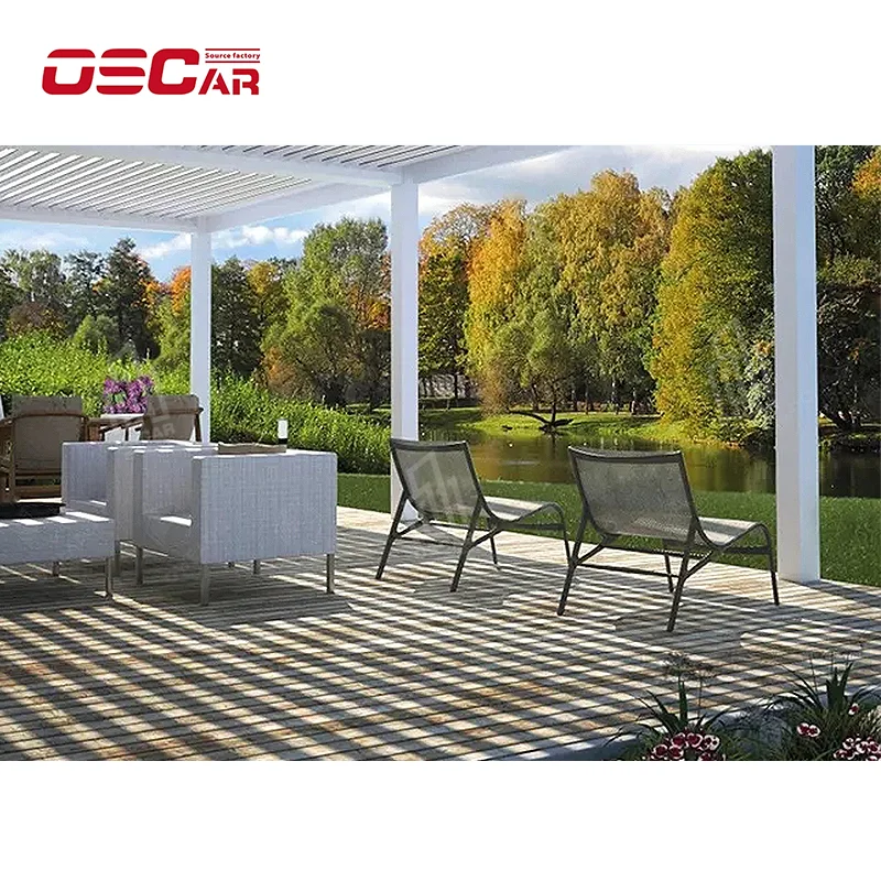 

SUNAWNING modern aluminium garden outdoor electric pergola motorized,pergole aluminum pergola